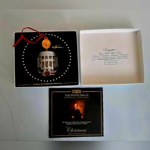 2018 White House Historical Association Christmas Ornament Truman Box And Papers